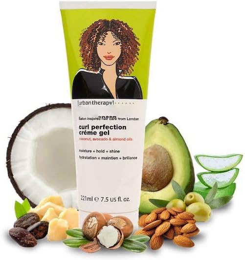 Stylish Curly Hair Products - Hair Care Bundle of 3 - Curl Activator Cream, Conditioner & Curl Perfection Gel with Coconut Oil, Almond Oil & Avocado. Beauty Products