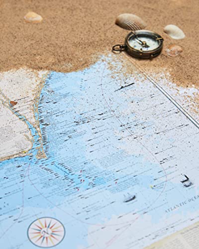 Sealake Products North Carolina Shipwreck Chart: Cape Fear & Frying Pan Shoals (Paper) #TOP2