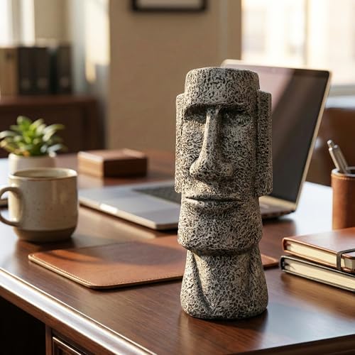 Escultura Estatua Moai Isla de Pascua 9 pulgadas Mediana miniatura 6