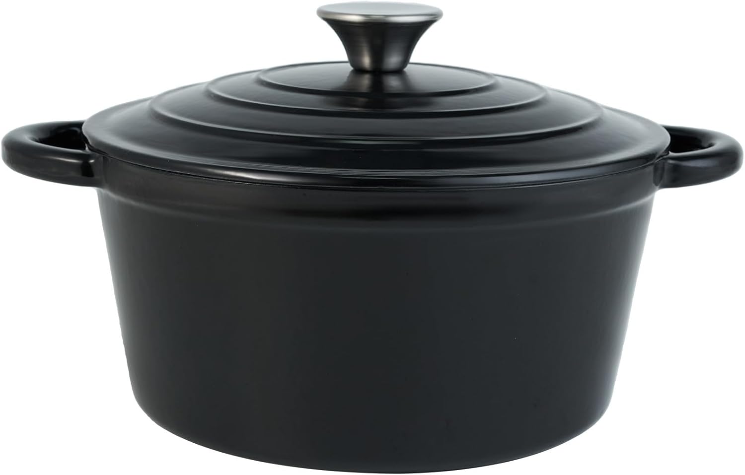 4.5 Quart Dutch Oven Pot with Lid, Non Stick Enameled Cast Iron Dutch Oven for Bread Baking,Heavy-Duty, Oven Safe Ceramic Cookware Up to 500°F for Baking, Braising, Stews, Roasting, Black - Image 1 of 7