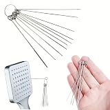10-Piece Stainless Steel Shower Cleaning Kit with Multiple Brush Sizes for Shower Heads and Bathroom Fixtures,Ideal for Home Kitchen and Bathroom Maintenance (1 Box (10 Pieces))
