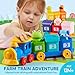 Learning Toy for Toddlers 1 2 3 Years Old, Counting, Matching & Sorting Montessori Learning Farm Train Including 9 Farm Animals and 1 Farmer, Easter Christmas Birthday Gift for Baby Boys Girls