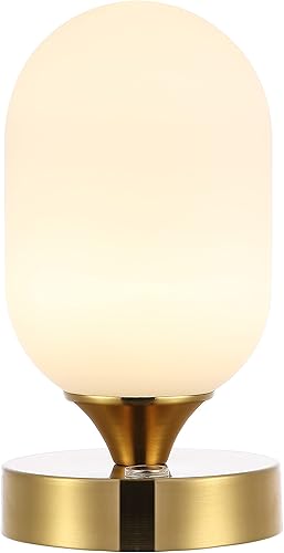 JONATHAN Y JYL7111C Eli - Lámpara de mesa LED integrada recargable de hierro moderna minimalista de 8 pulgadas, lámpara de mesa de noche