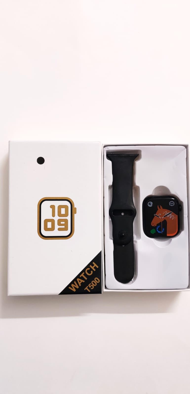 RIZMO ENTERPRISES T-500 Smart Watch – Touchscreen, Fitness & Calling & Notification Features | Colour- Black (Pack of 1)