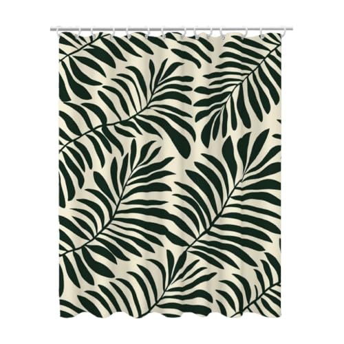 Rideau de douche tissu polyester lavable en machine vert sauge 200x200 cm - 2