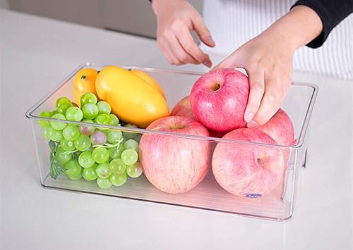 Miniatura 9 de SANNO Organizador apilable para refrigerador, refrigerador, refrigerador, refrigerador, contenedor de alimentos