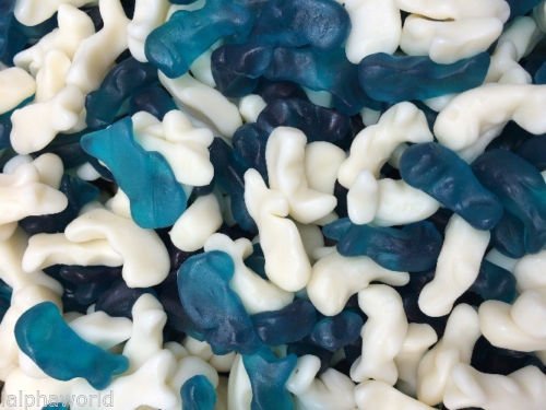 Mixed Variety of Wholesale Joblot Sweets Candy in Bulk for Stands Stalls in Different Weight Bags (Kingsway Baby Dolphins, 500g)