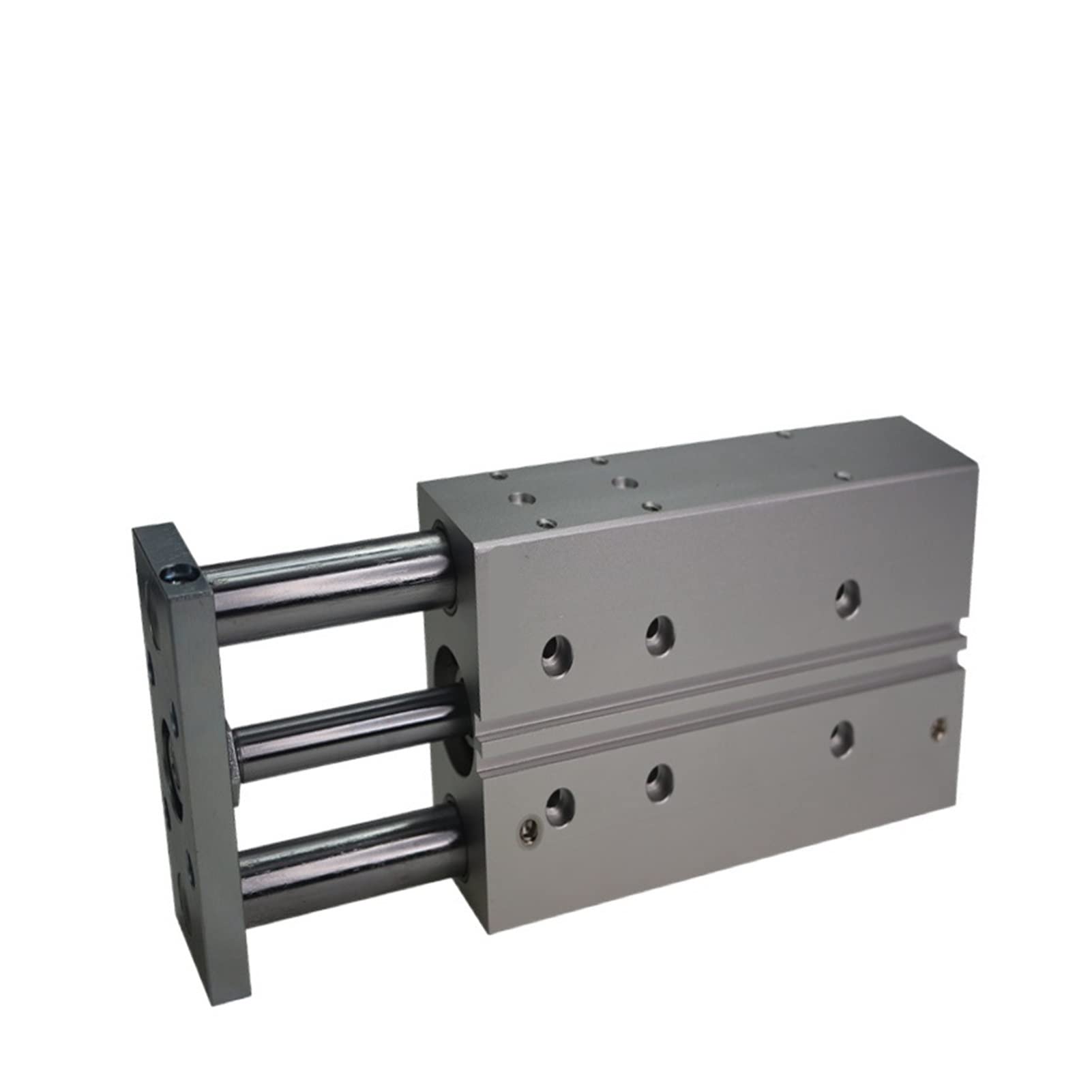 Cilindro neumático DFM-12-30-P-A-KF Cilindro de guía compacta DFM-16-80-P-A-KF Cilindro neumático de aire con barra guía Dfm- Perforación de 12 16 mm trazo 10-100 mm(-30-P-A-KF,DFM-12)