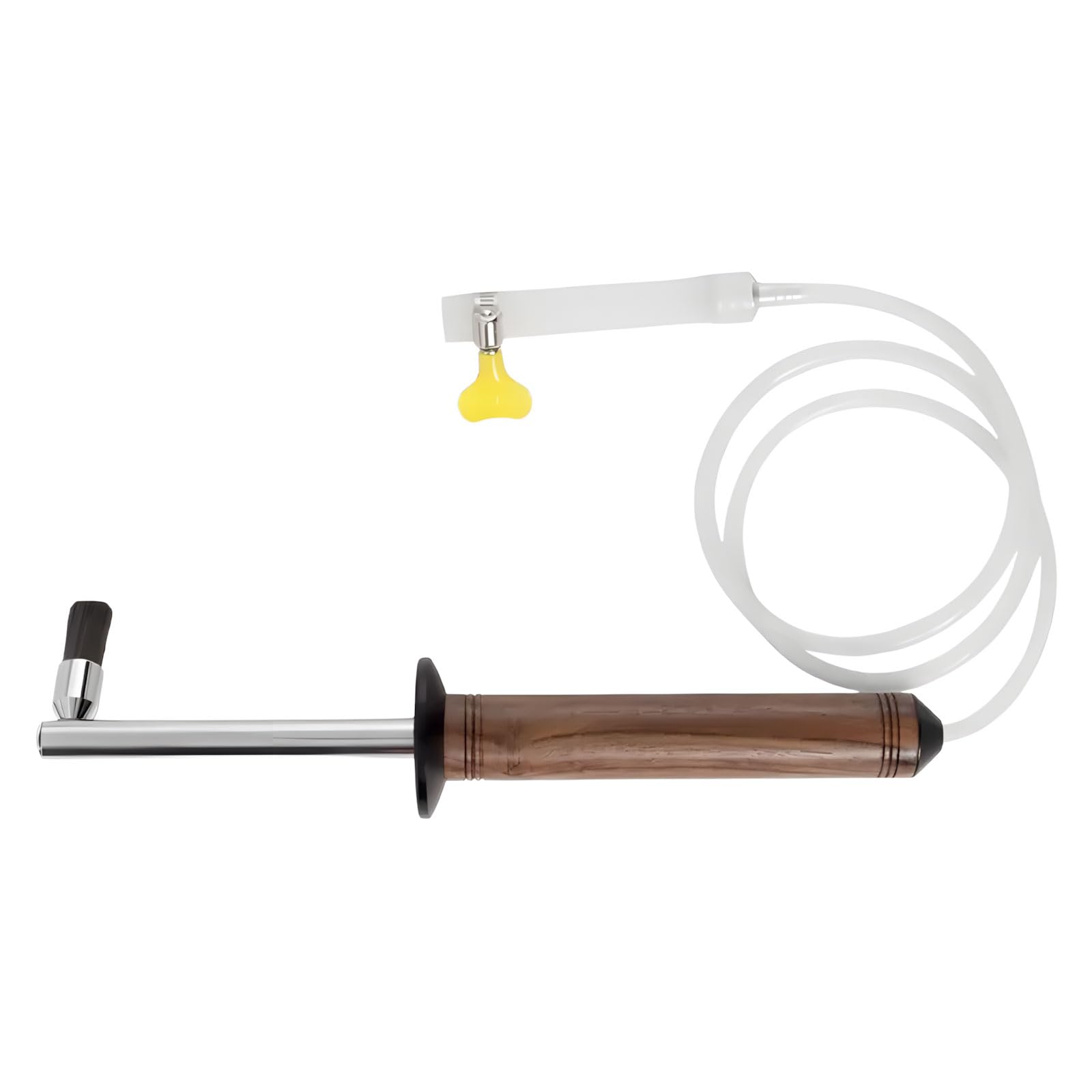 Laikoutd Stainless Tube Cleaning Brush with Wooden Handle for Coffee Machine Maintenance Espresso Group Brush