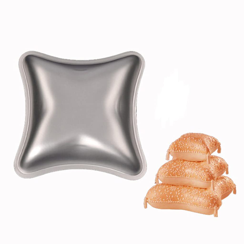 Stampi fai da te for creazione artistica, set artigianale fatto a mano, set di 3 stampi for torte fai da te, forma di cuscino, forma di cuscino, teglia for torte, stampo in lega di alluminio for dolci