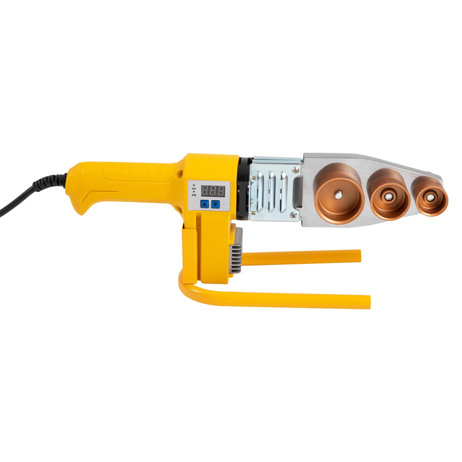 Soldadora de tubos de aluminio de 1000 W, 20-63 mm, PPR/PE/PP, herramienta profesional con pantalla digital 0-320 °C, doble disipación de calor, 6 boquillas + maletín de acero, para bricolaje
