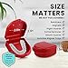 FRESH KNIGHT Retainer Case (2 Pack). Retainer Case with Vent Holes. Perfect for Denture, Mouth Guard, Aligners. (True Red)