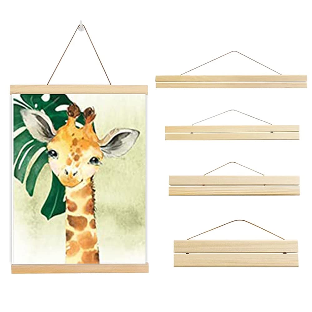 Affiches Safari Bébé Animaux – Lot De 6, 21x30 Cm, Toile Coton, Décoration Chambre Enfant