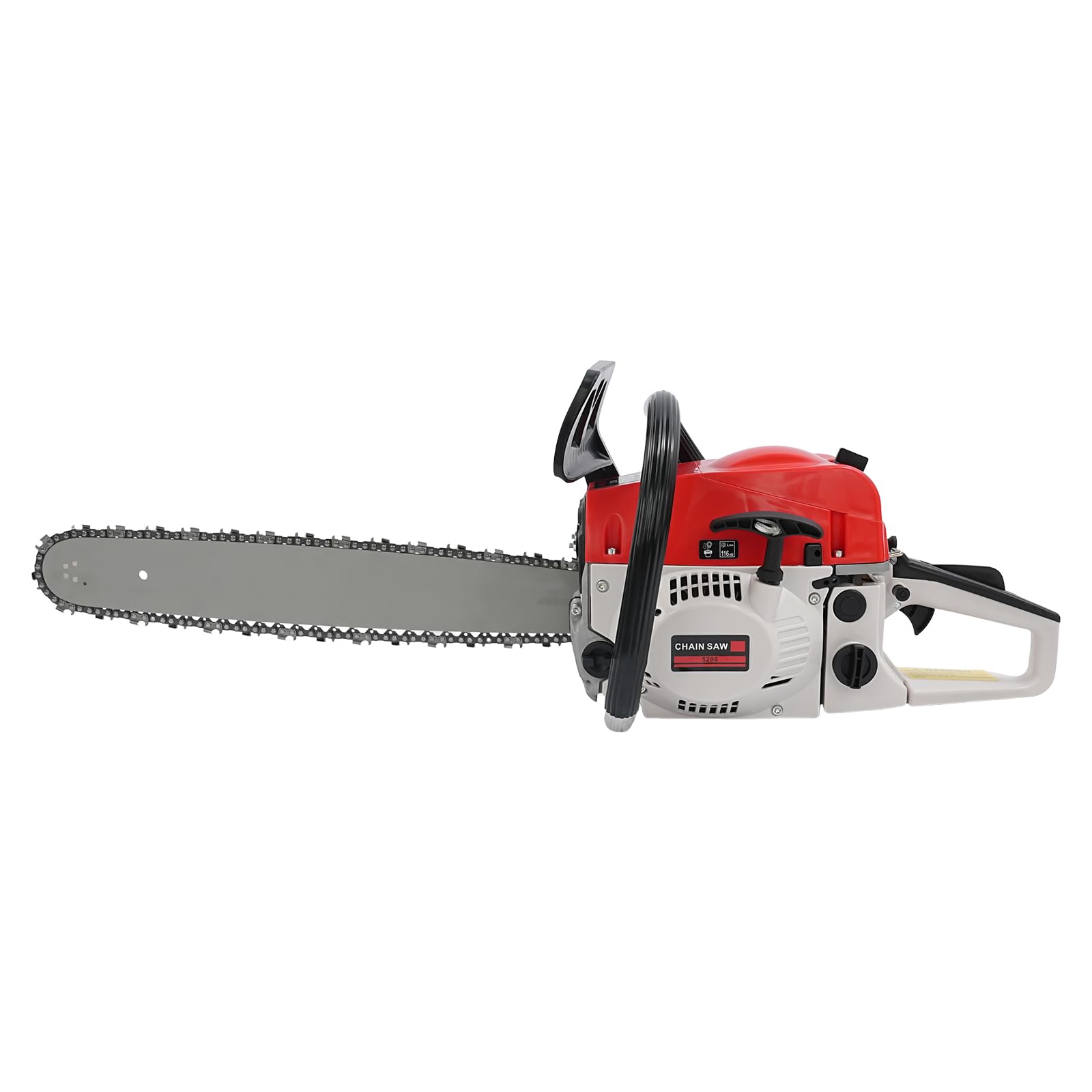 Benzynowa piła łańcuchowa 52 cm³, piła łańcuchowa gazowa 20 cali, silnik 2-suwowy, ręczna bezprzewodowa piła łańcuchowa, piła do drewna, do ścinania drzew, cięcia drewna