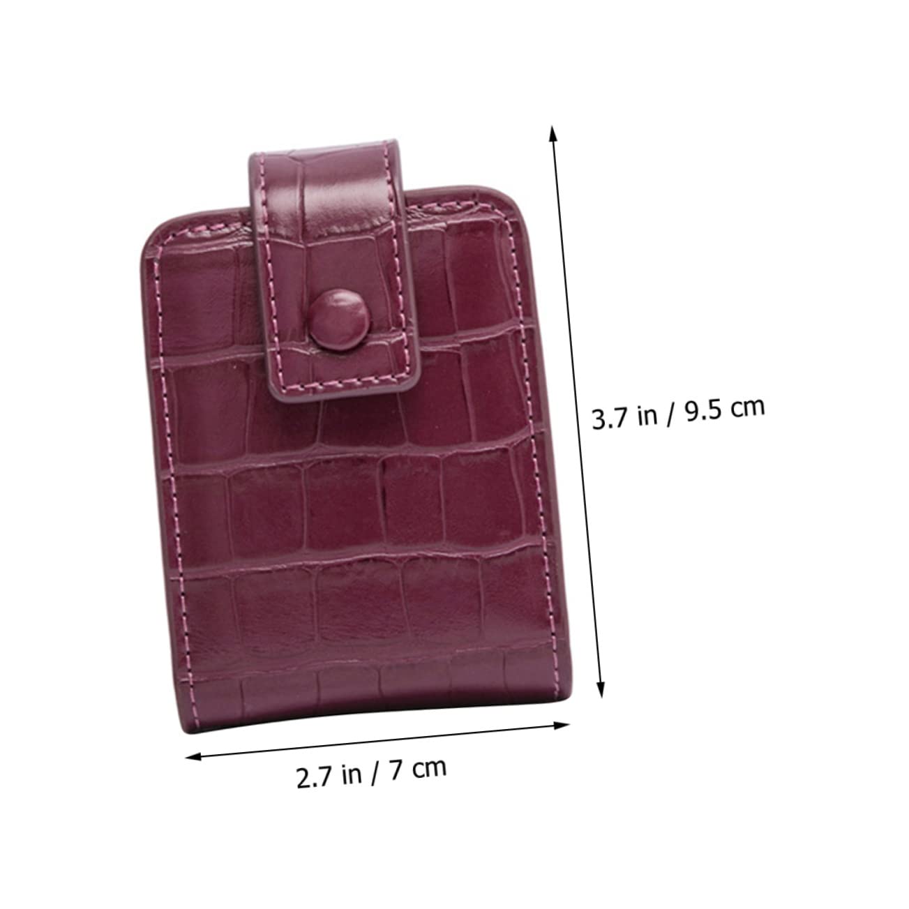 ifundom 3piezas Bolsa De Maquillaje Portátil con Espejo Estuche para Lápices Labiales Organizador De Cosméticos De Cuero para Viajes y Ocasiones Especiales