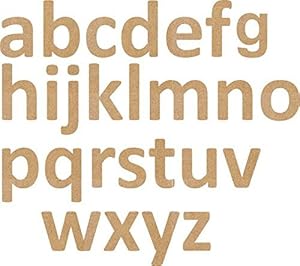 Cryo Craft Plain Laser Cut Wooden Lower Case Alphabets/Letters (2 Sets)