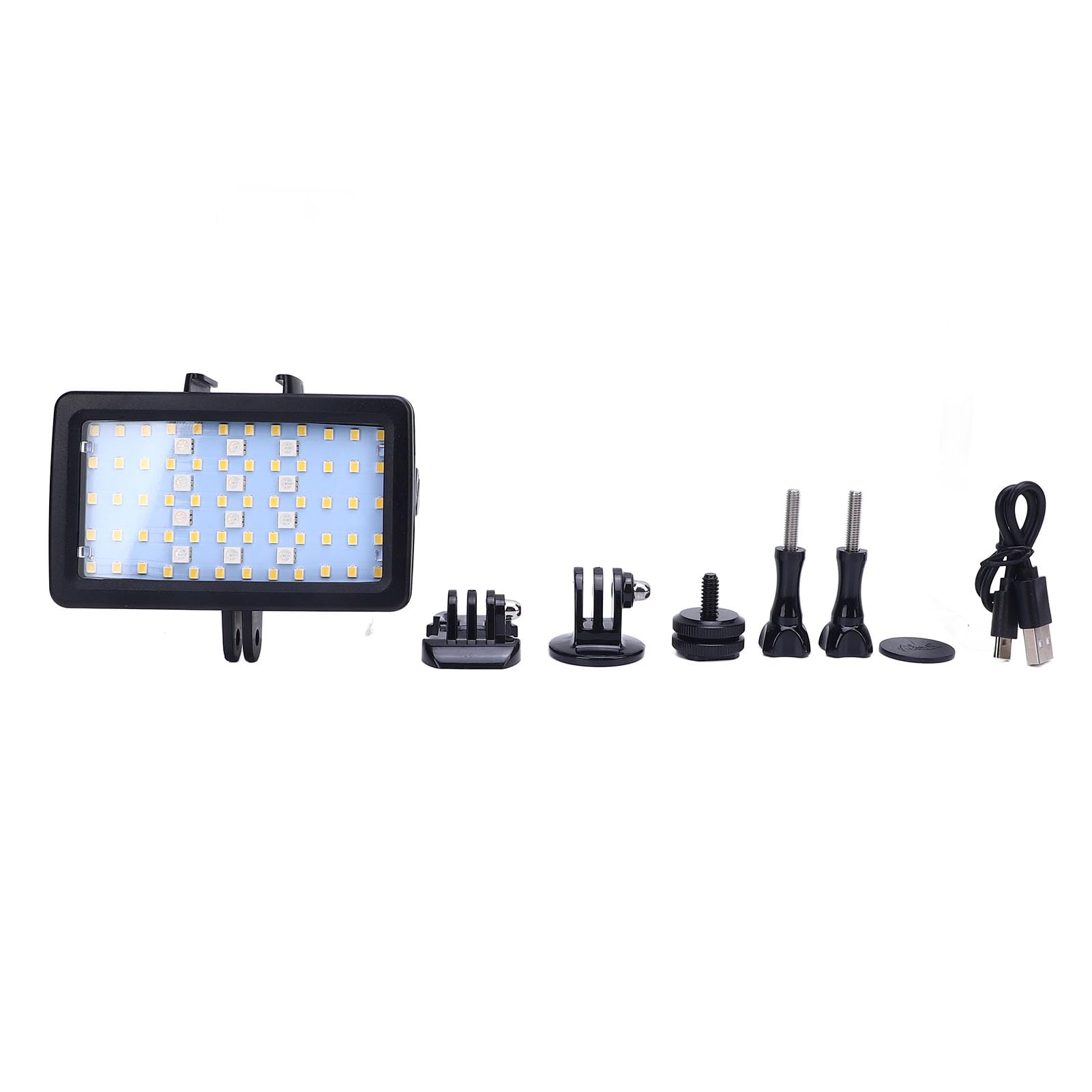 Illuminazione Video Luce Subacquea Impermeabile da 130 Piedi con Perline LED RGB, Luce Fotografica Subacquea Ad Alte Prestazioni, per Immersioni e Videografia