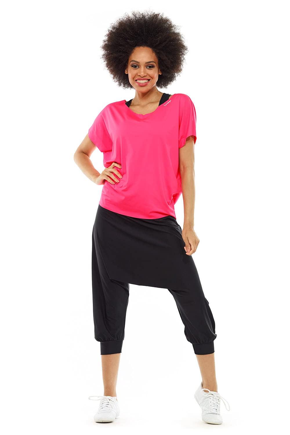WINSHAPE - Damen Super Leichte Functional ¾-haremshose Hp201, Pantaloni Casual Donna