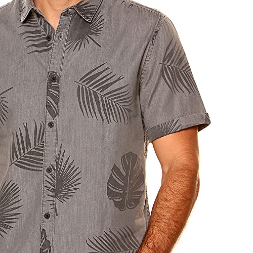 Only & Sons Onssimon SS AOP Chambray Shirt Re