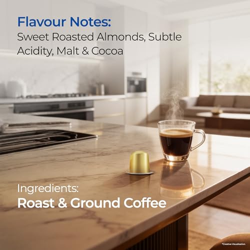 Image of Atlantis Golden Hour Coffee Capsules | Profile Roasted | No Artificial Flavours | Medium Dark Roast | Intensity 9 | Cafe-Style Precision | Pack of 12 Capsules