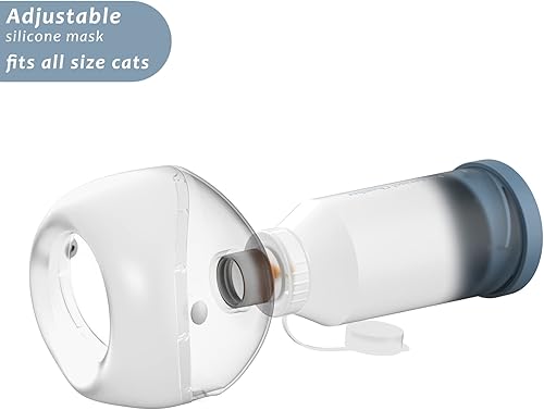 Miniatura 2 de Cámara de aerosol para mascotas para gatos y perros, máscara más grande para cubrir el hocico y la boca que hace que las mascotas almejen y