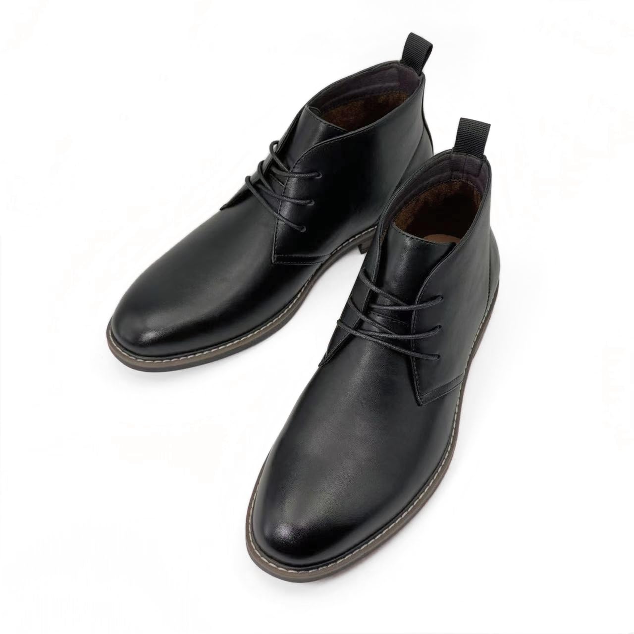 Finishing & Sewing Bottines Chukka classiques décontractées à lacets pour homme