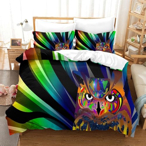 Housse de couette 3 pièces 200x200 avec taies parure de lit dessin animé - 3