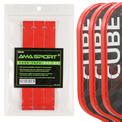 PICKLETECH Pickleball Paddle Protection Tape - Paddle Head Edge Guard - Racket Edge Protection Tape -Fit Perfectly Curved Edge -No Wrinkling