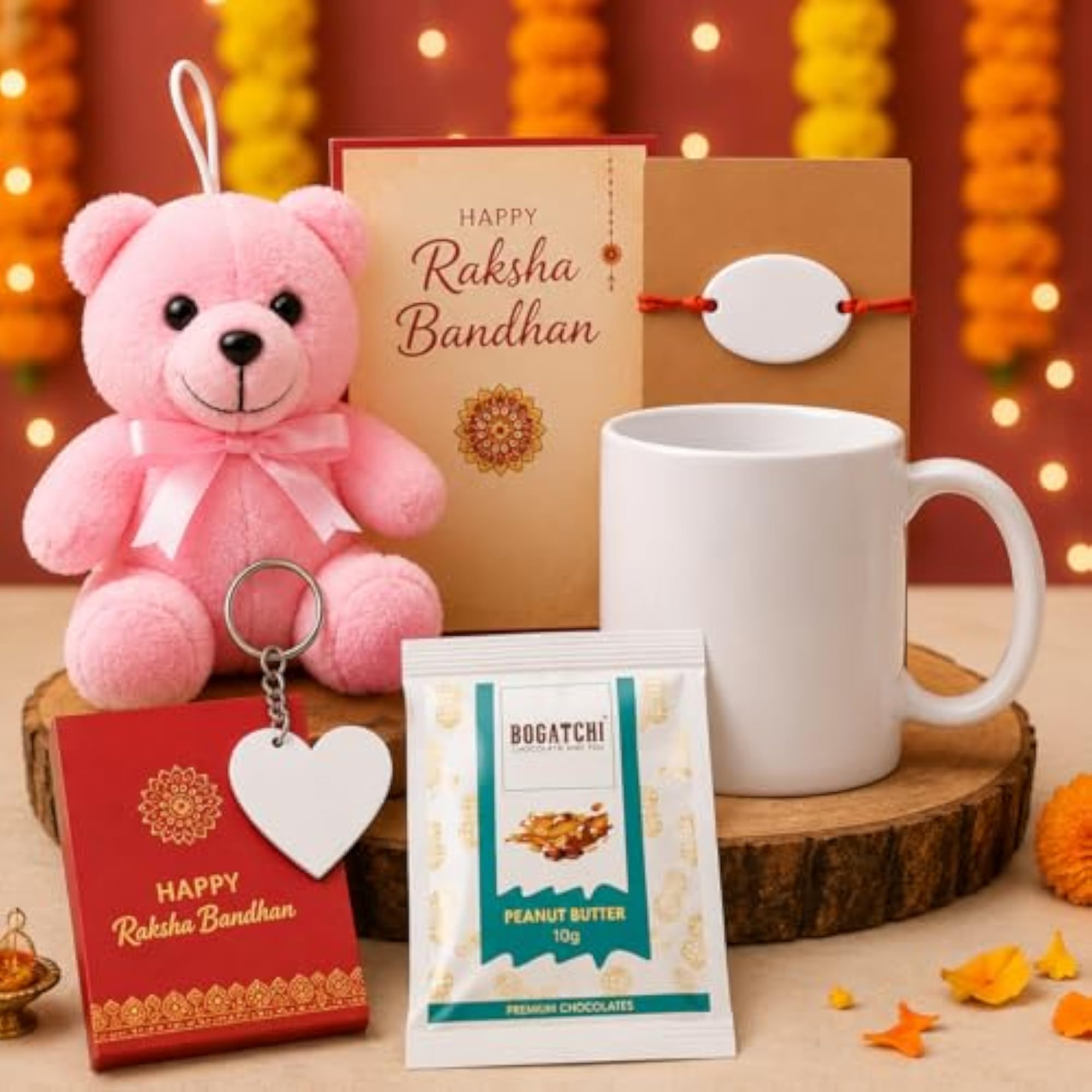 Customised Brother Rakhi Gift Combo, Personalised