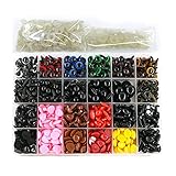 ✔ Einfach zu bedienen - Die Spielzeugaugen sind einfach zu montieren. Führen Sie die Sicherheitsaugen in die geöffneten Löcher ein und installieren Sie die Unterlegscheiben von innen. Keine professionellen Werkzeuge erforderlich, die von handgefertigten Enthusiasten jeden Alters einfach installiert werden können - Unterlegscheiben können verhindern, dass die Augen herausfallen.