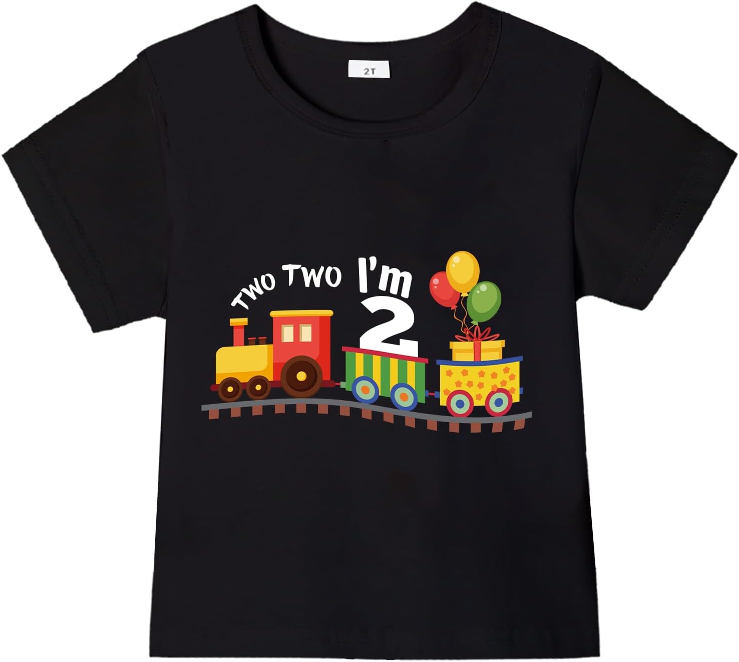 Toddler It’s My 2nd Birthday Tee Kids Third Happy Birthday Party Short Sleeve Clothes Tops Tee Gift for Boy & Girl