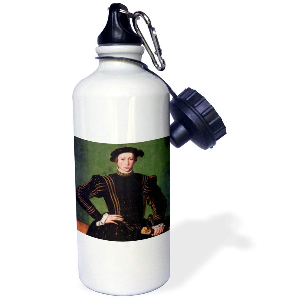 3dRose Maximillian of Austria c 1544 by Guillaume Scrots-Sports Water Bottle 21oz 21 oz Multicolor