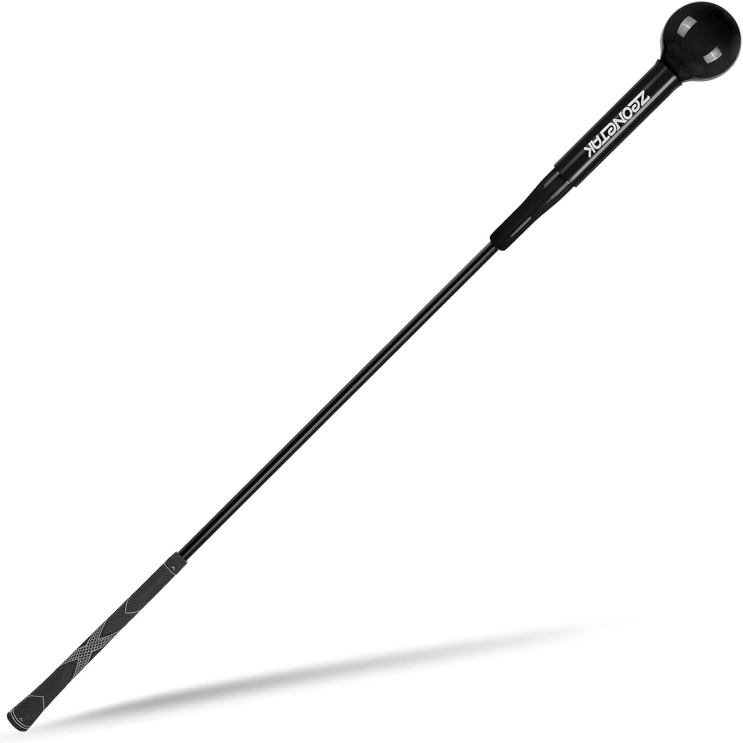 Golf Swing Trainer Aid - Golf Swing Training, Practice Warm-Up Stick for Strength,Rhythm, Flexibility, Tempo, and Balance Suit for Indoor & Outdoor (48 Inches, Black)