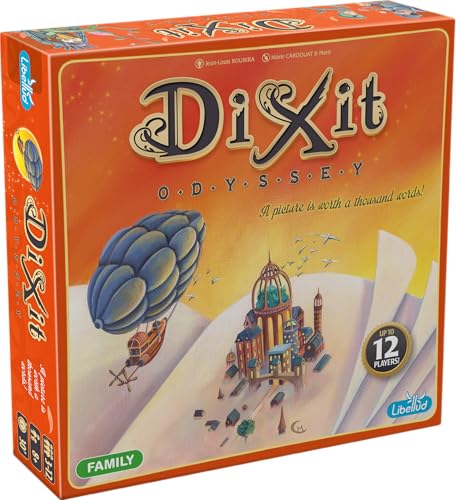 Asmodee | Dixit Odyssey | Board Game | Ages 8 and above | 3 to 12 Players | 30 Minutes Playing Time | English Version