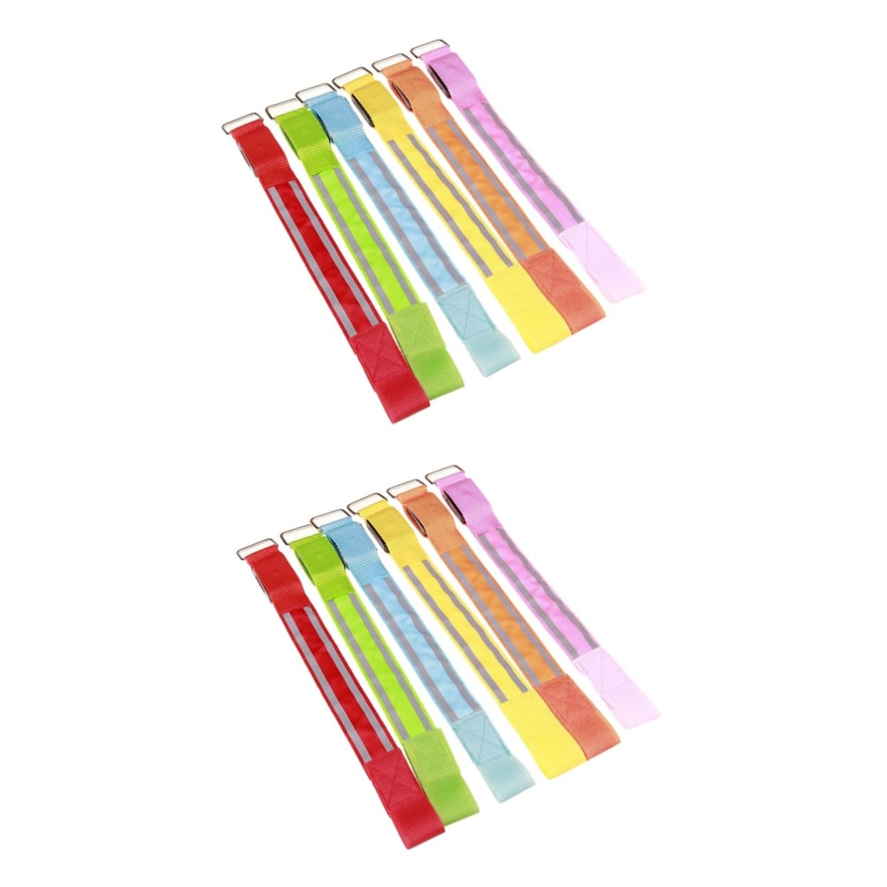 Yardwe Bracelets Réfléchissants Ceinture Réfléchissante en Nylon Et Brassard Lumineux LED Brassard LED Tissu LED