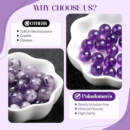 Certified Natural Amethyst Bracelet Gift Set for Women, 8mm Freshwater Pearl & Birthstones in Sterling Silver - Adjustable Beaded Chain Jewelry (Length 8'')4