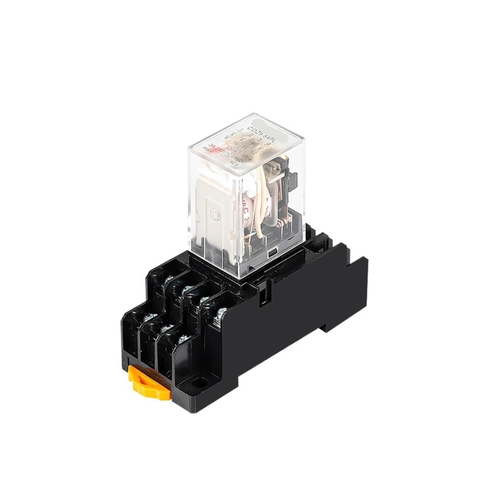 Relé de 14 pines CDZ9-54PL interruptor electromagnético AC24V con base DIN 4
