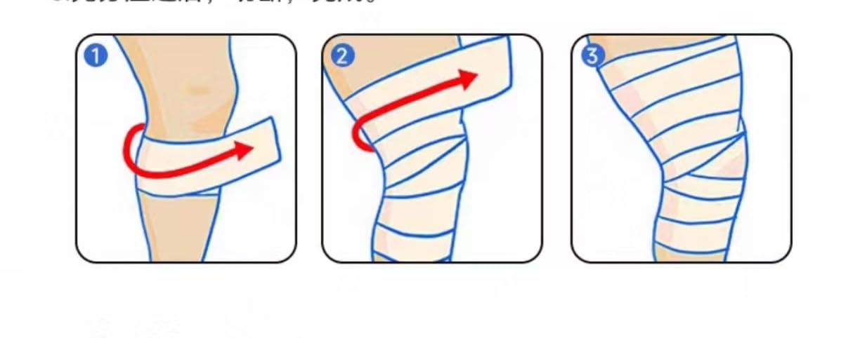 Benda Elastica autoadesiva da 2/5/10/20 Pezzi, Fascia coesiva for infortuni Sportivi, Pronto Soccorso e Uso Veterinario(7.5 * 450cm,10pcs)