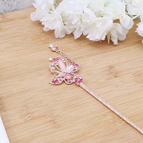 PIXNOR Strass PÃ©rola Flor Cabelo Vara Vintage Tassel Pino de Cabelo para As Mulheres Menina