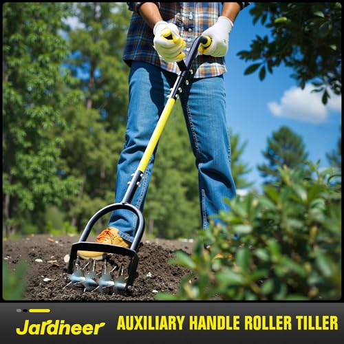 Jardineer Rotary Cultivator Garden Tool, Hand Tiller for Gardening with Labor-saving Handle Design, Manual Tiller for Reseeding Grass or Soil Mixing 7 Jardineer Rotary Cultivator Garden Tool, Hand Tiller for Gardening with Labor-saving Handle Design, Manual Tiller for Reseeding Grass or Soil Mixing - Image 7