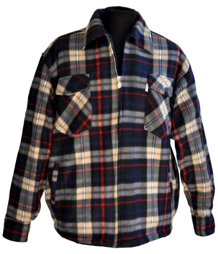 Preisvergleich Produktbild Iwea Freizeit Arbeits- und Holzfällerjacke Fleece M - XXXL, L, Schwarz / Beige