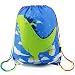 Dinosaur Drawstring Backpack Bag for Kids Boys Girls Teens, Gift String Bag Gym Cinch Sack for School and Party