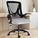 Blisswood Adjustable Office Chair, Desk Chair, Mesh Swivel Computer Chair With 90° Flip-up Armrest With Lumbar Support Adjustable Height (Grey & Black)