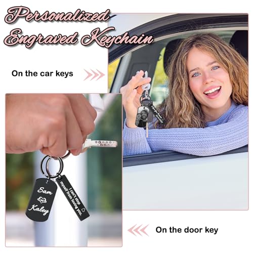 Personalized Picture Keychain - Customized Engraved Keychains with Photo Text, Personalized Gifts for Men Women Lovers - Image 5