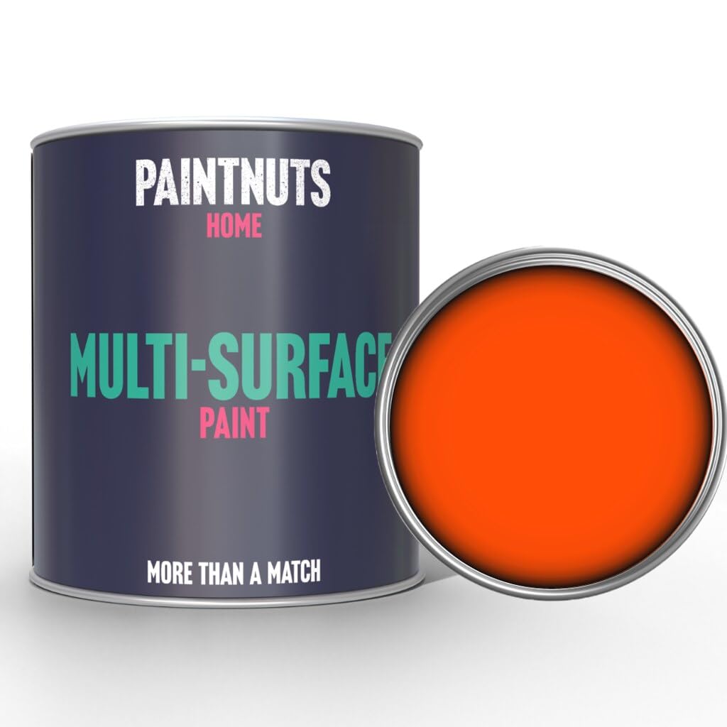 Paintnuts Multi-Surface Neon Paint - RAL 2005 - NEON ORANGE Matt 2.5L Tin