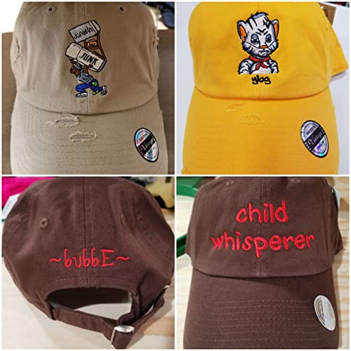 Custom Embroidered Baseball Hats Add Text Or Design Front & Back Design Your Own Cap (Black) #TOP3