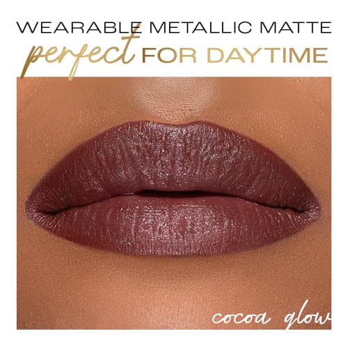 Image of Lakme Be-Jewel Shimmer Lip Liquid with Ceramides, Luminous Matte Finish, Waterproof - 303 Cocoa Glow 3.5ml