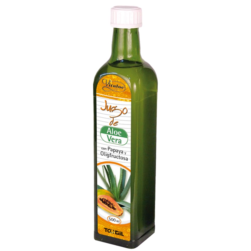 TONGIL Jugo de Aloe Vera con Papaya y Fructo-oligosacáridos 500 ml Salud Digestiva
