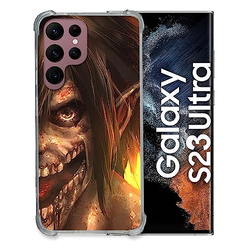Coque Samsung S23 Ultra Attack on Titan Eren verre renforcé premium Cokitec