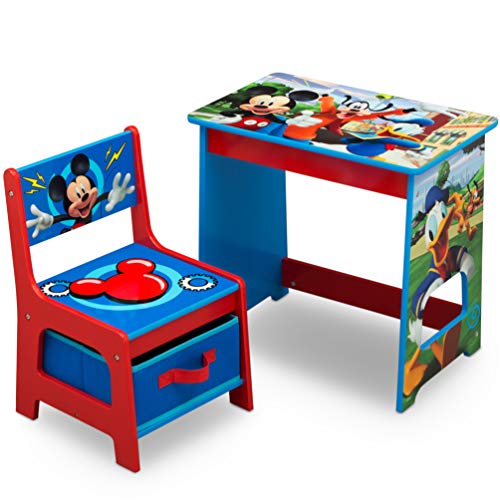 Buy Disney Mickey Mouse Kids Wood Desk and Chair Set by Delta Children